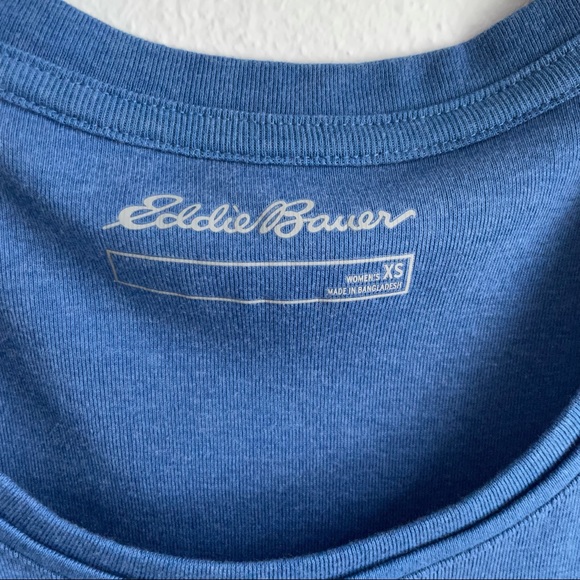 Eddie Bauer Favorite Elbow Sleeve Scoop Neck Tee T-Shirt Size XS - Picture 2 of 5